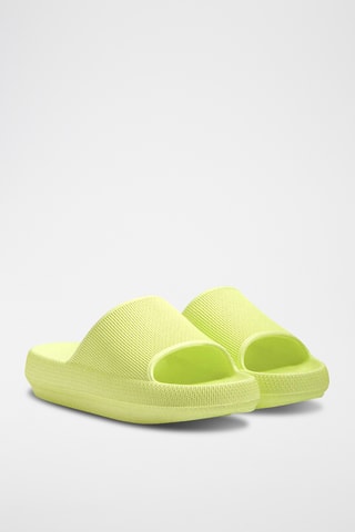 Mules plateformes - Jaune clair