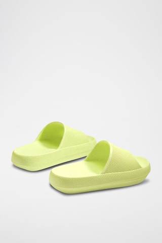 Mules plateformes - Jaune clair