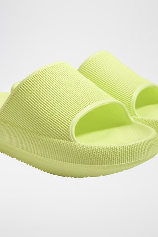 Mules plateformes - Jaune clair