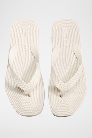 Tongs plateformes - Blanc