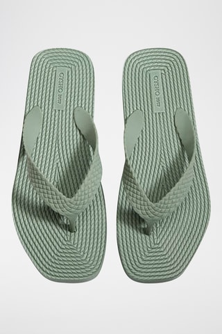 Tongs plateformes - Kaki