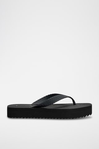 Tongs plateformes - Noir