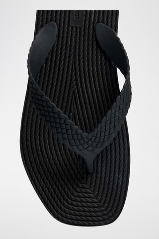 Tongs plateformes - Noir