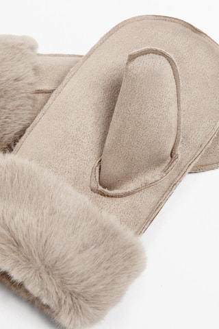 Moufles fourrées - Beige