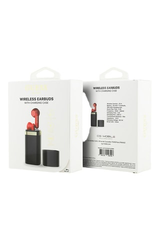 Auriculares Guess Lipstik - Bluetooth - Preto e vermelho - Preto
