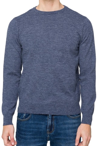 Pull regular en laine Atitlan - Bleu chiné