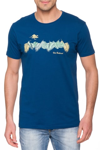 T-shirt Aloha Azul-escuro