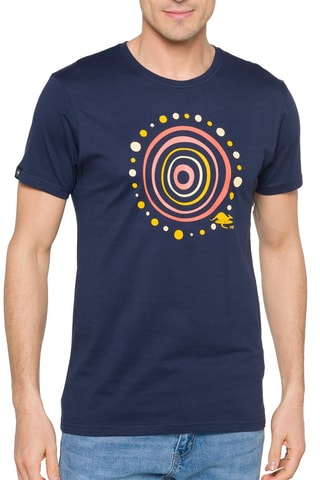 T-shirt Aboriginal Azul-marinho