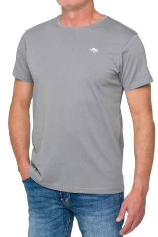T-shirt regular - Cinzento