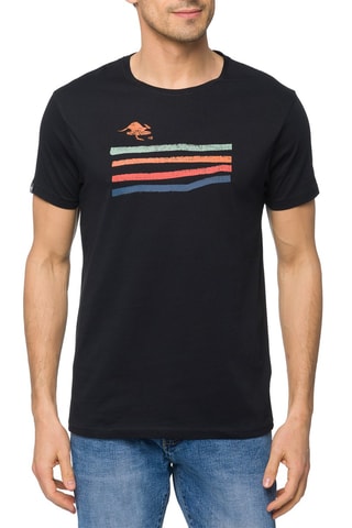 T-shirt regular Sumatras Preto