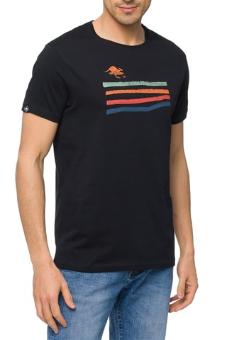 T-shirt regular Sumatras Preto