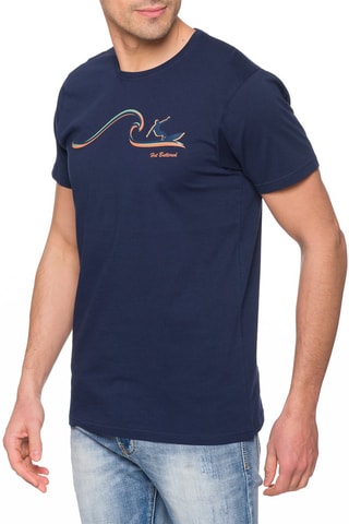 T-shirt Tamahee Azul-marinho