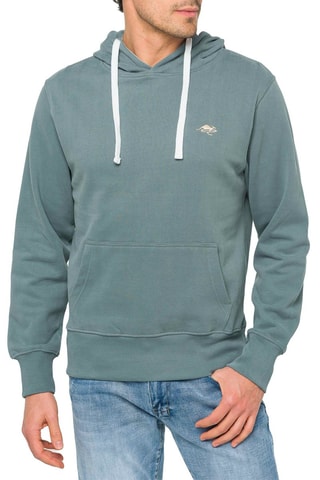 Sweat à capuche Lizard Bleu et sable