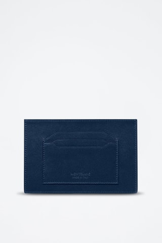 Leren Pasjeshouder - Marineblauw