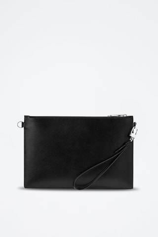 Leren Clutch Zwart