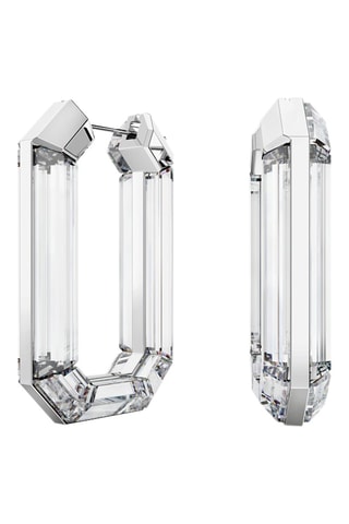 Creolen Lucent - Zilverkleurig en Wit 