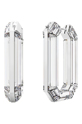 Creolen Lucent - Zilverkleurig en Wit 