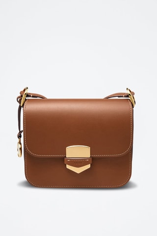 Leren Schoudertas - Rood Camel