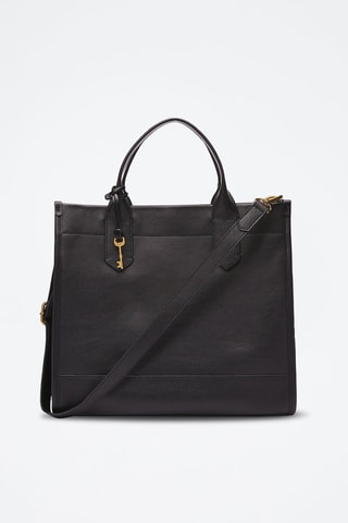 Leren Shopper Kyler  Zwart