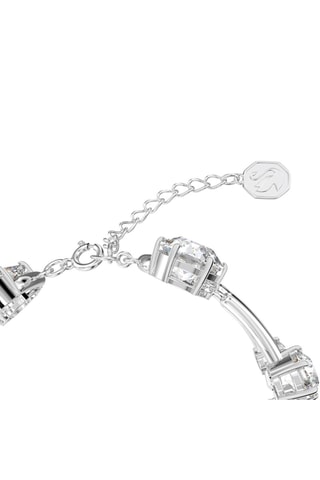 Armband met dubbele rij Constella - Zilverkleurig en Wit -