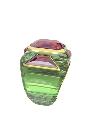 Ring met Swarovski Kristallen Chroma - Groen en Paars