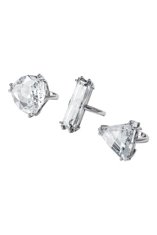 3 Ringen met Swarovski Kristallen Mesmera - Wit