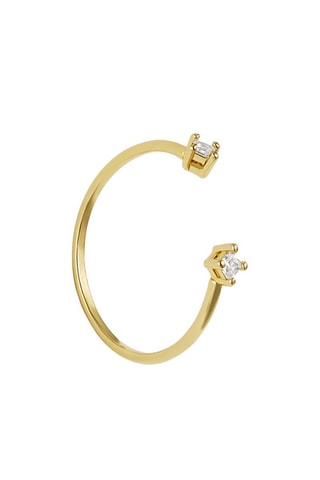 Ring - Goudkleurig en Wit