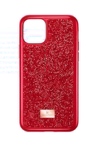 Case voor iPhone 11 Pro met Swarovski Kristallen Glam Rock - Rood
