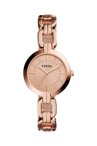 Stalen Quartz Horloge Kerrigan Roségoudkleurig