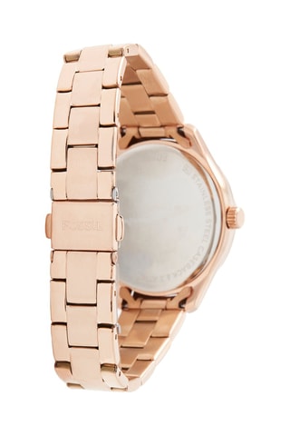 Roestvrijstalen Quartz Horloge Roségoudkleurig - Fossil