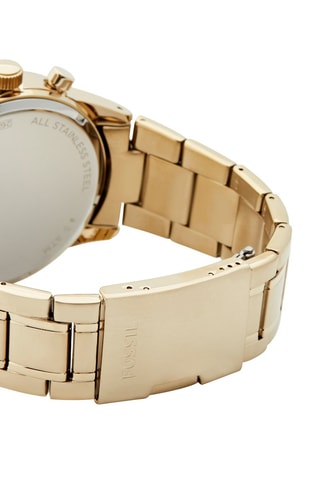 Set 2 Stalen Quartz Horloges Flynn Set Fossil - Chronograaf - Goudkleurig en Zwart