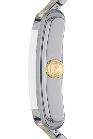 Stalen Quartz Horloge - Zilverkleurig en Goudkleurig