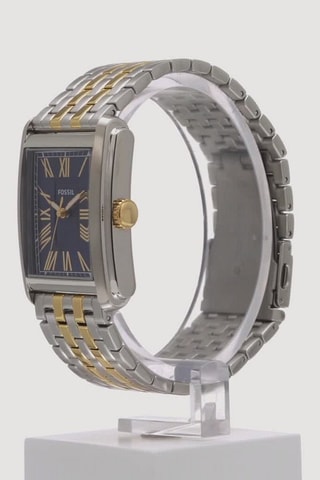 Stalen Quartz Horloge - Zilverkleurig en Goudkleurig