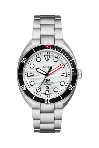 Stalen Quartz Horloge - Zilverkleurig en Zwart