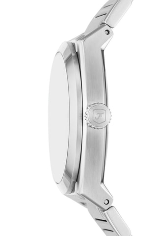 Stalen Quartz Horloge - Zilverkleurig en Groen