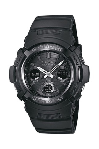 Digitaal en Analoog Hars Horloge - Chronometer en Alarm - Zwart