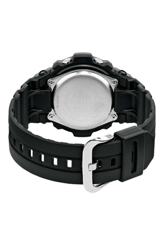 Digitaal en Analoog Hars Horloge - Chronometer en Alarm - Zwart