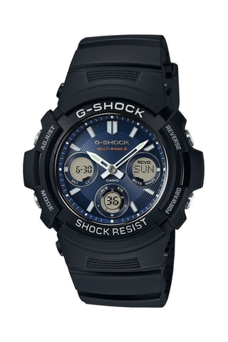 Digitaal en Analoog Hars Horloge - Chronometer en Alarm - Zwart