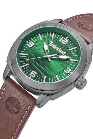 Leren Horloge - Bruin en Zilverkleurig