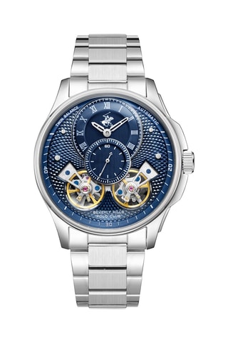 Metalen Automatische Skeletonhorloge - Zilverkleurig