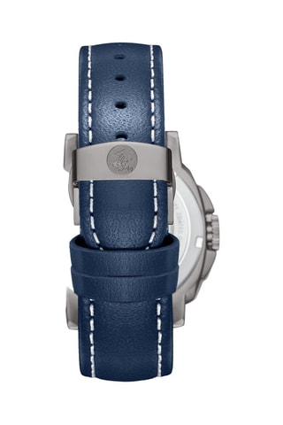 Leren Horloge - Blauw en Grijs