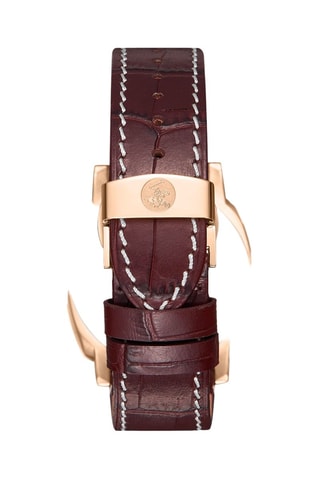 Leren Quartz Horloge - Bruin en Goudkleurig