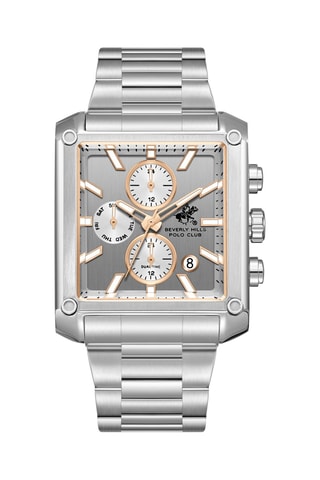 Metalen Horloge - Chronograaf - Zilverkleurig