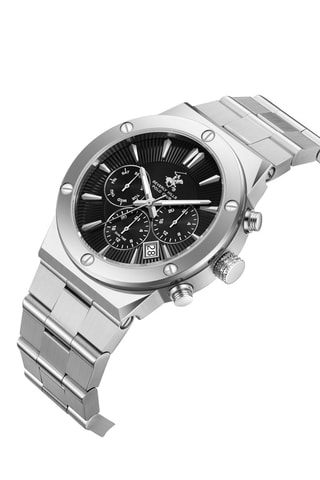 Metalen Horloge - Chronograaf - Zilverkleurig