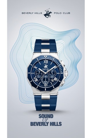 Siliconen Horloge - Chronograaf - Blauw