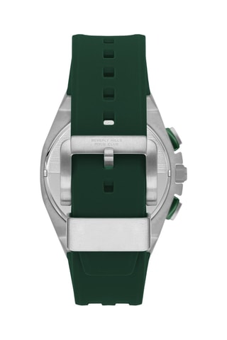Siliconen Horloge - Chronograaf - Groen en Goudkleurig
