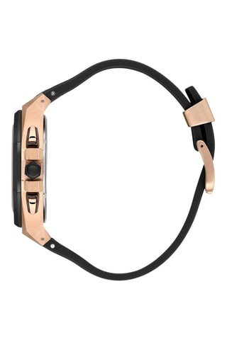 Siliconen Horloge - Chronograaf - Zwart