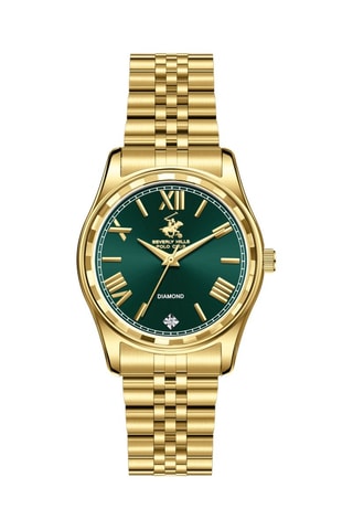 Metalen Quartz Horloge - Goudkleurig