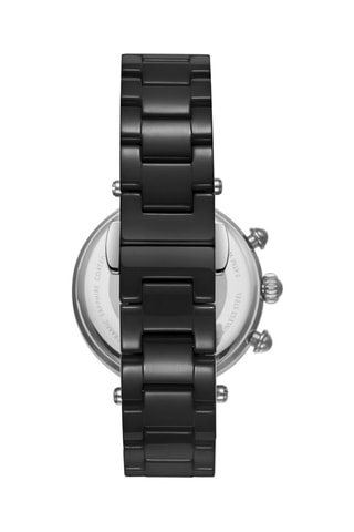 Keramisch en Ion Doublé Zwart Quartz Horloge