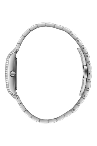 Metalen Quartz Horloge - Zilverkleurig en blauw